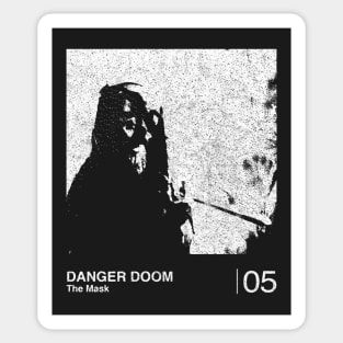 Danger Doom / Minimalist Graphic Fan Artwork Design Sticker